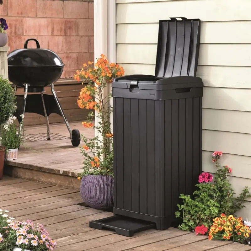 Cos de gunoi Keter Baltimore 125L (Black) - 4