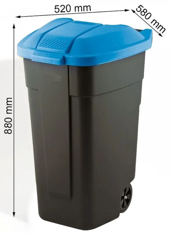 Уличный контейнер для мусора Keter Refuse 110 L (Black/Blue)