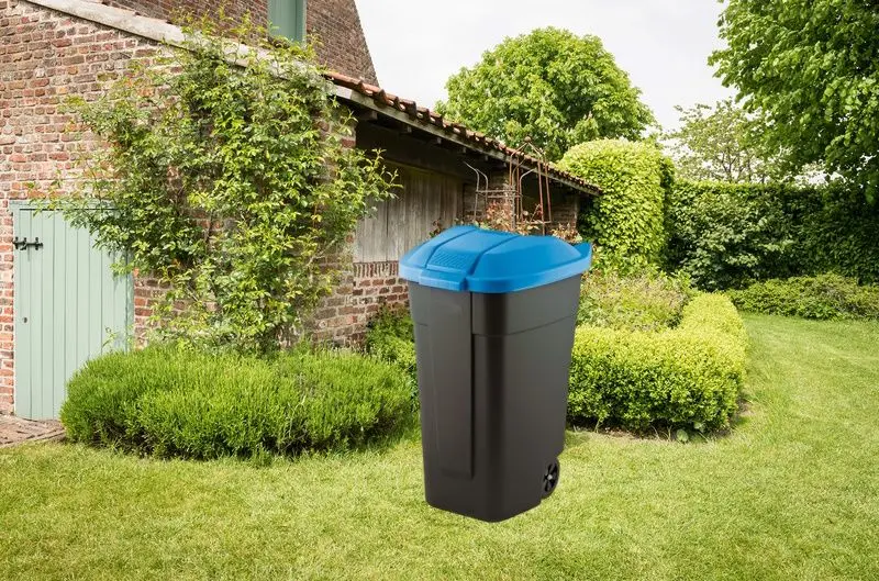 Уличный контейнер для мусора Keter Refuse 110 L (Black/Blue)