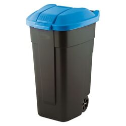 Tomberon pentru deseuri Keter Refuse 110 L (Black/Blue)
