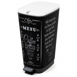 Cos de gunoi Kis Chic Bin Coffee Menu 60L (Black)
