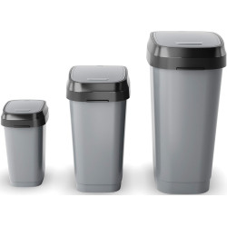 Мусорное ведро Kis Dual Swing 25l (Grey) Thumb