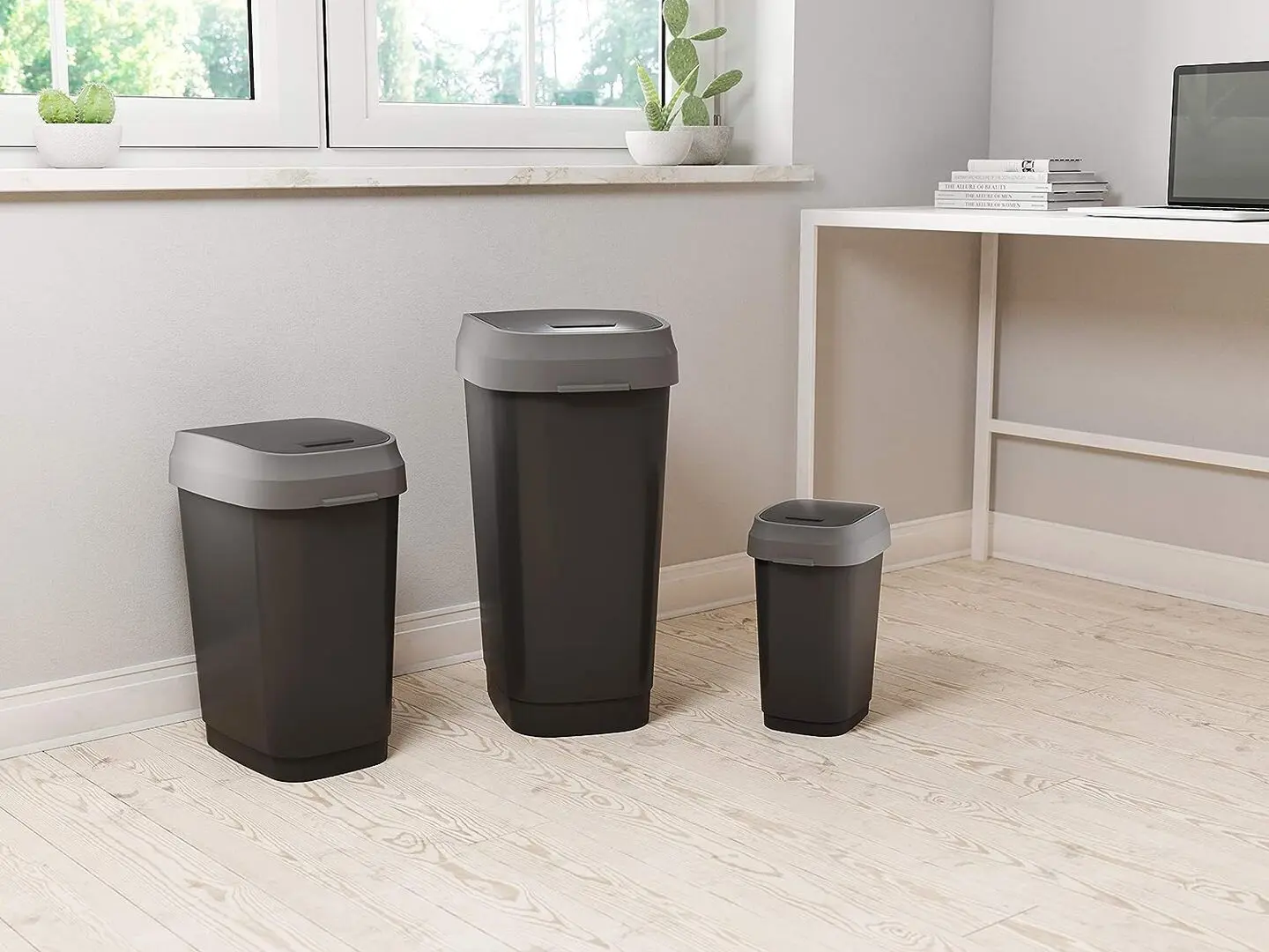 Cos de gunoi Kis Dual Swing 50L (Black)