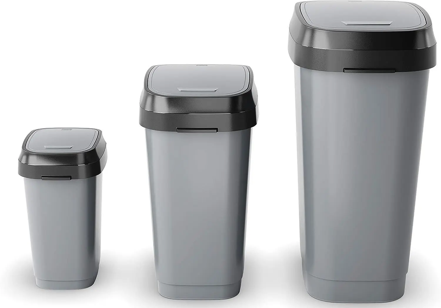 Cos de gunoi Kis Dual Swing 50L (Grey)