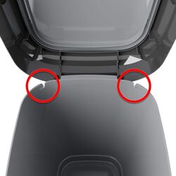 Мусорное ведро Kis Dual Swing M 35L (White/Grey) Thumb