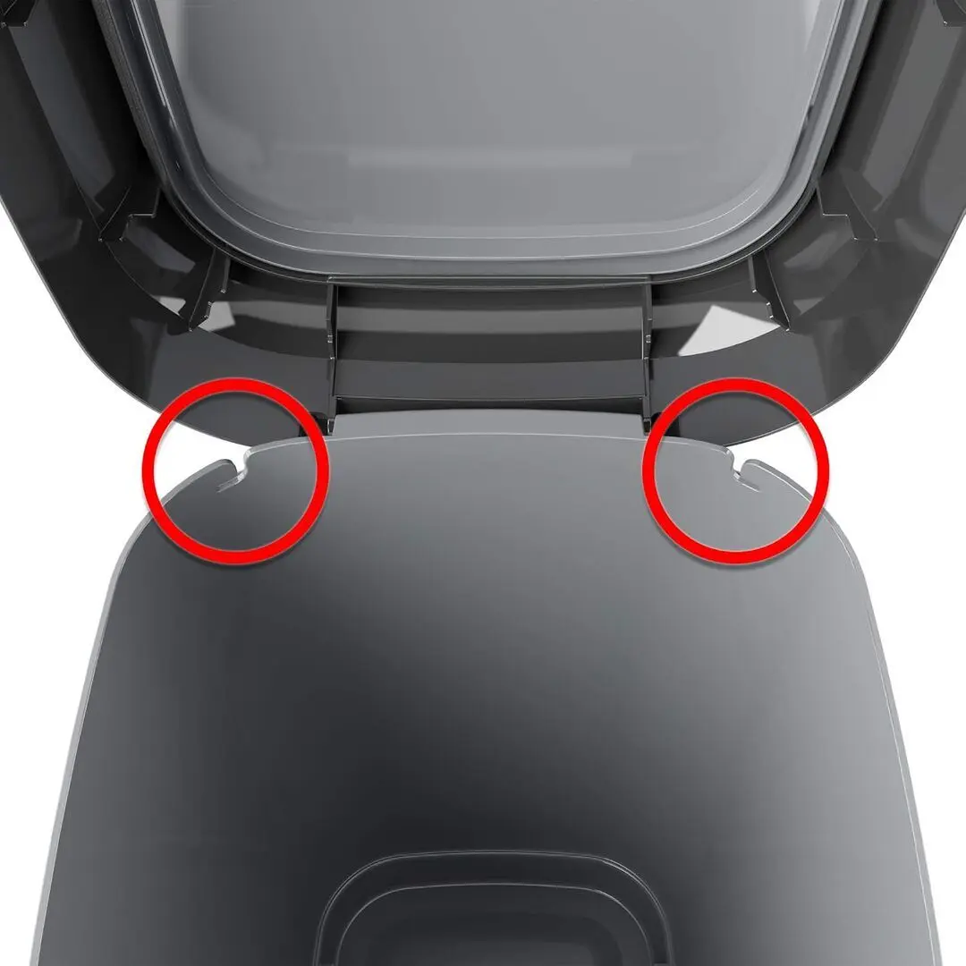 Мусорное ведро Kis Dual Swing M 35L (White/Grey)