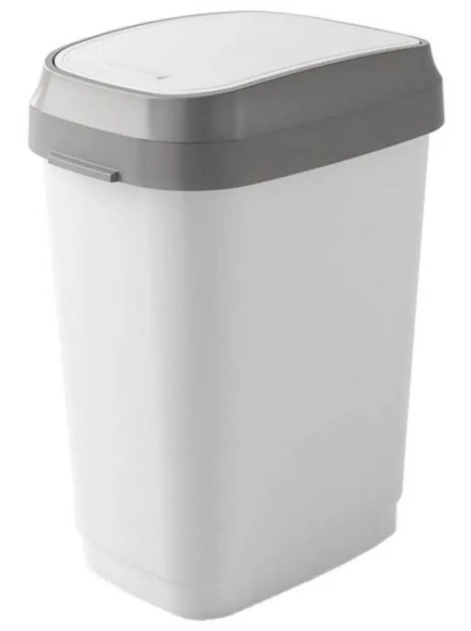 Мусорное ведро Kis Dual Swing M 35L (White/Grey)