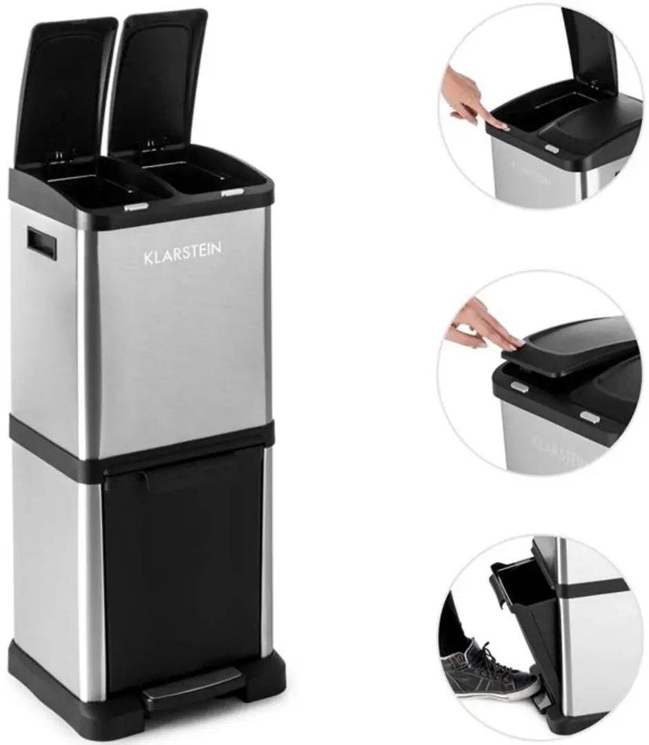 Мусорный контейнер Klarstein Okosystem 10031319 (Inox)