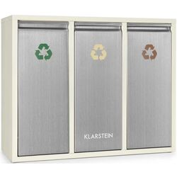 Мусорный контейнер Klarstein Ordnungshuter 3 10031320 (Inox/Beige)
