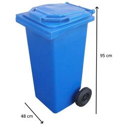 Мусорный контейнер Napochim 120L (Blue) Thumb