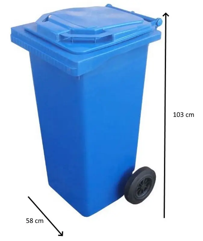 Мусорный контейнер Napochim 240L (Blue)