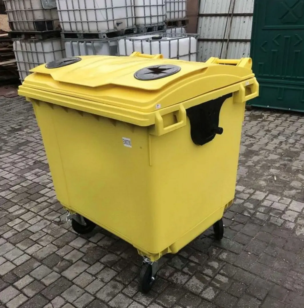 Мусорный контейнер 1100L (Yellow) - 2