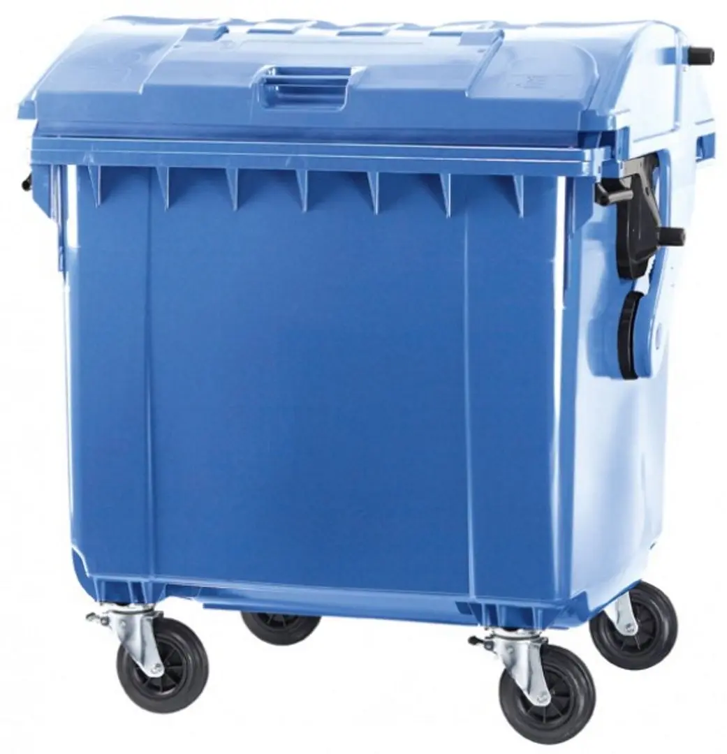 Container pentru gunoi cu capac rotund 1100L (Blue)