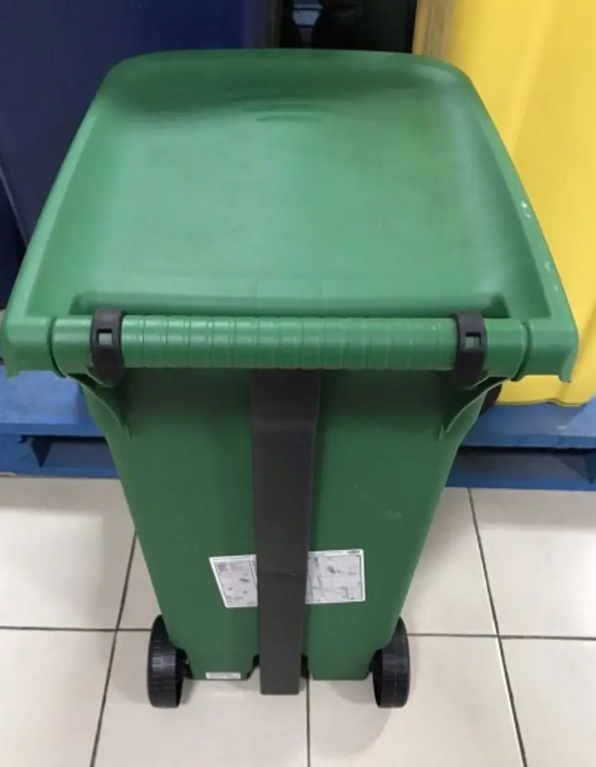 Мусорный контейнер с педалью Plastik Gogic 80L (Green) - 3