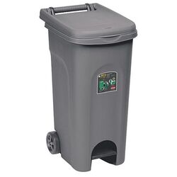 Мусорный контейнер с педалью Plastik Gogic 80L (Grey)