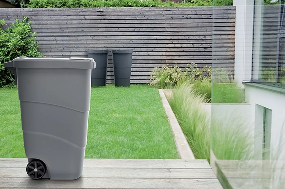 Уличный контейнер для мусора Prosperplast 378367 95L (Anthracite)