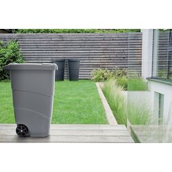 Уличный контейнер для мусора Prosperplast Wheeler 90L (Graphite) Thumb