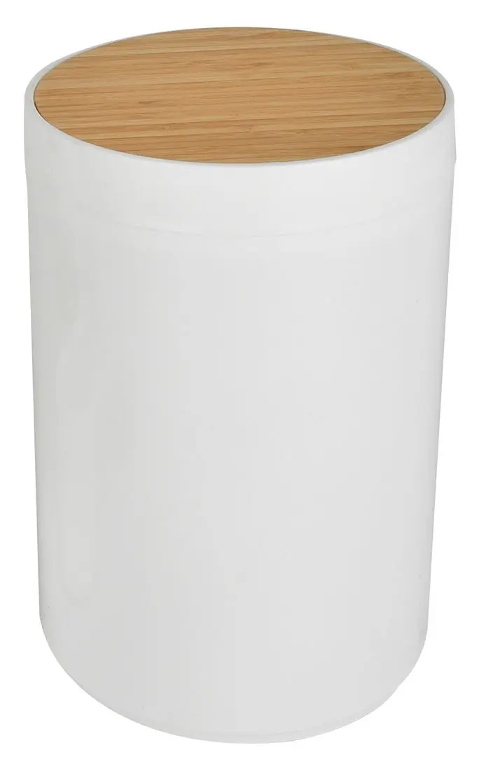 Мусорное ведро RJ Poznan 5L (White/Wood)