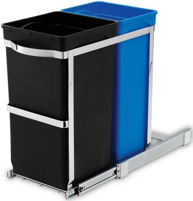 Встраиваемое мусорное ведро Simplehuman CW1016 (Black/Blue)