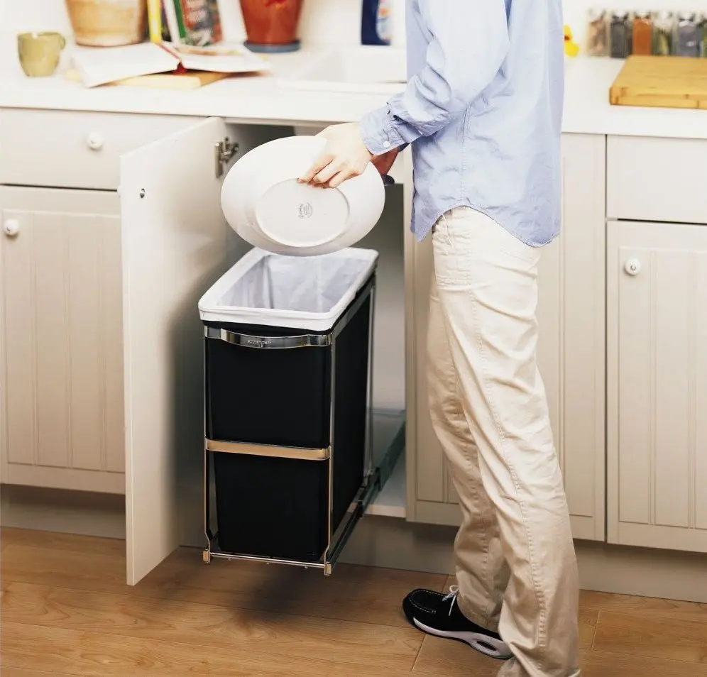 Встраиваемое мусорное ведро Simplehuman CW1124 (Black)