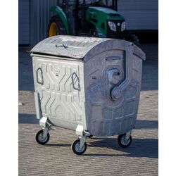 Мусорный контейнер с круглой крышкой Spider 1100L (Cink Steel) Thumb