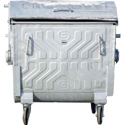 Мусорный контейнер с круглой крышкой Spider 1100L (Cink Steel)