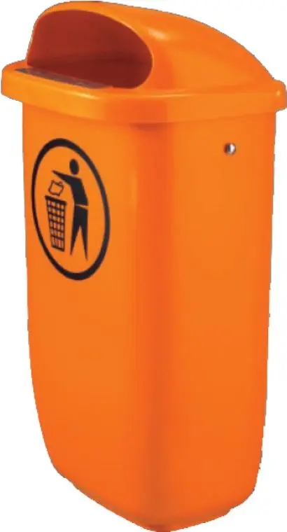 Уличная урна для мусора Sulo 50L (Orange)