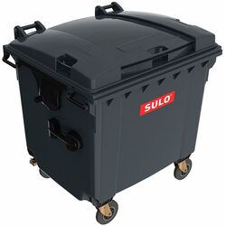 Уличный контейнер для мусора Sulo MGB 1100L FD (Black)