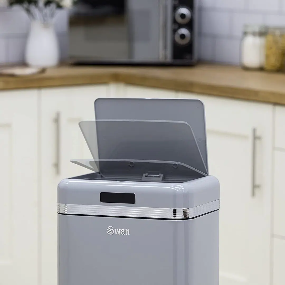 Сенсорное ведро для мусора Swan SWKA4500GRN (Grey)