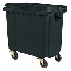 Уличный контейнер для мусора Uniplast 1100L (Black) Thumb