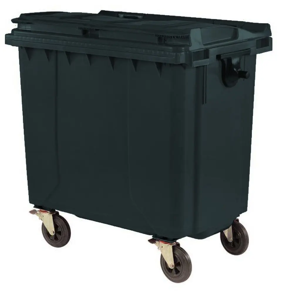 Уличный контейнер для мусора Uniplast 1100L (Black)