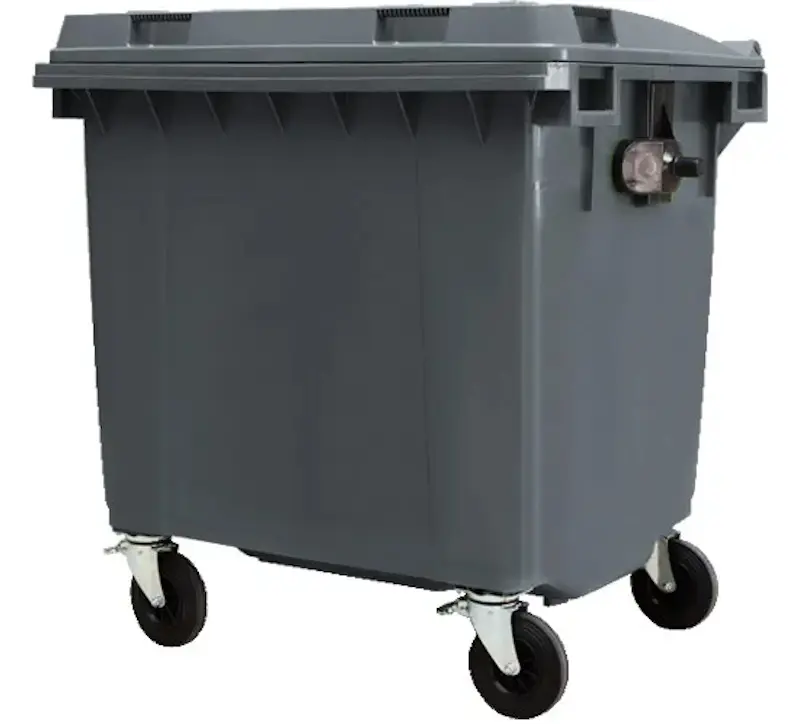 Уличный контейнер для мусора Uniplast 1100L (Dark Gray)