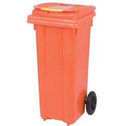 Уличный контейнер для мусора Uniplast 240L (Orange)