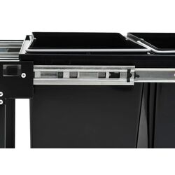 Cos gunoi retractabil VidaXL 51180 (Black) Thumb