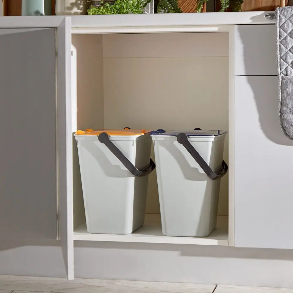 Набор вёдер для мусора VonHaus 1000332 4x15L (Multicolor)