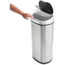 Сенсорное ведро для мусора VonHaus 3007713 50L (Inox/Black) Thumb