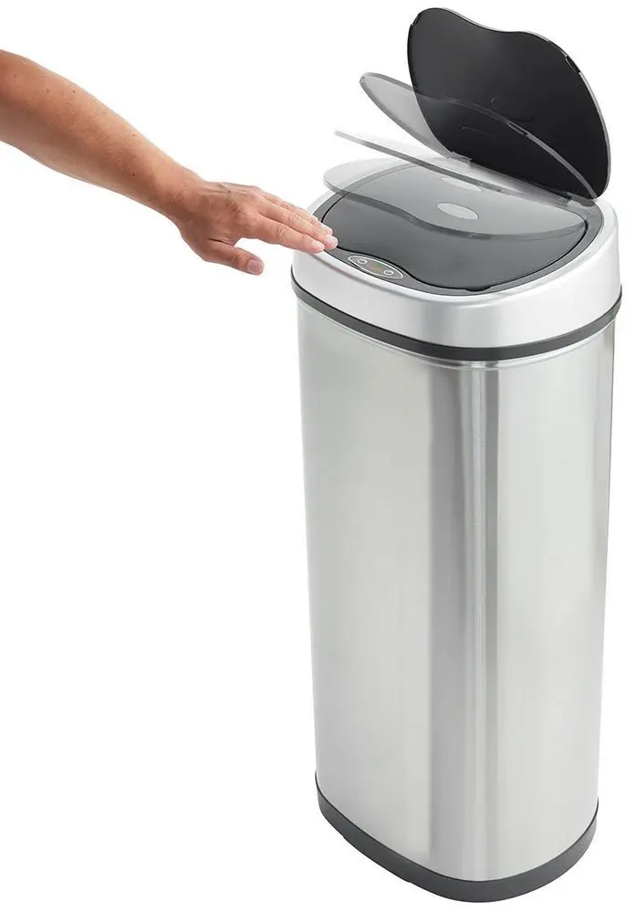Сенсорное ведро для мусора VonHaus 3007713 50L (Inox/Black)