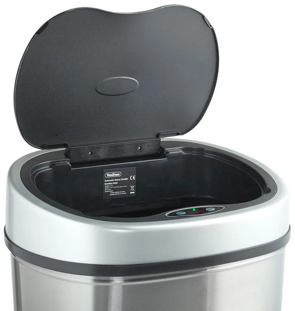 Сенсорное ведро для мусора VonHaus 3007713 50L (Inox/Black)