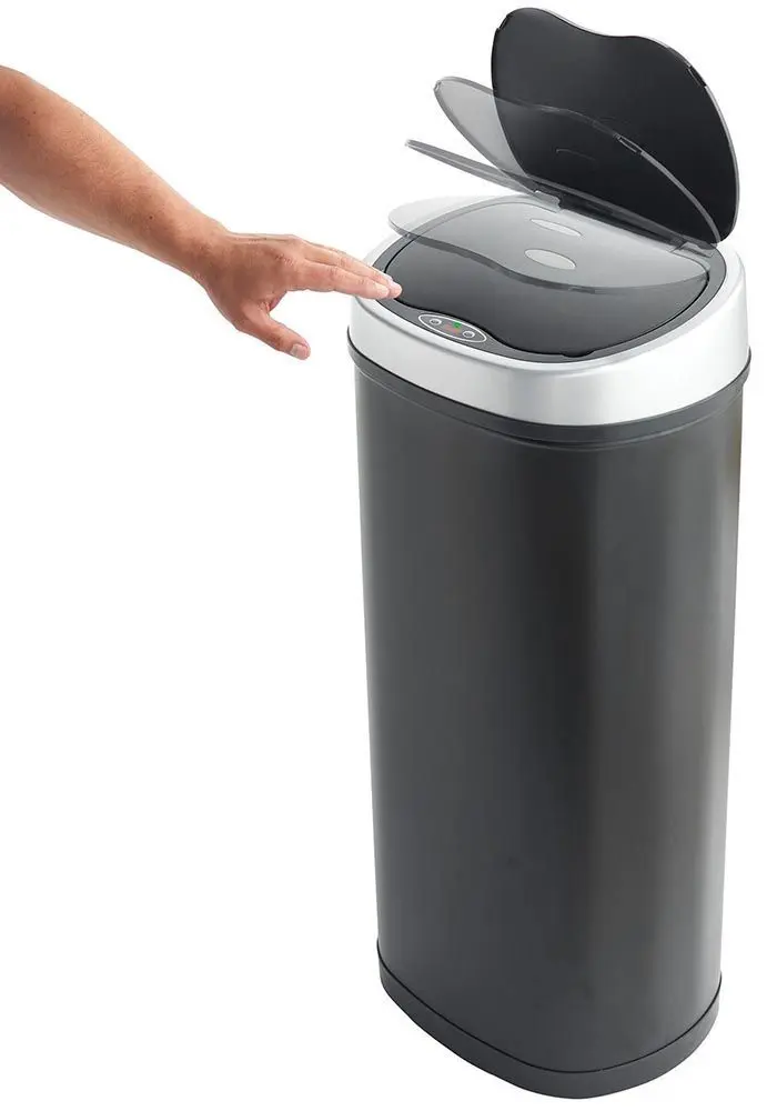 Сенсорное ведро для мусора VonHaus 3007714 50L (Black/Grey)