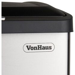 Ведро для мусора 2в1 VonHaus 3007772 34L (Inox/Black) Thumb