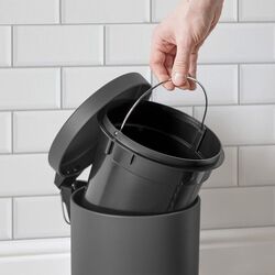 Ведро для мусора VonHaus 1000282 5L (Grey) Thumb