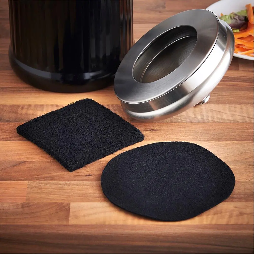 Мусорное ведро для пищевых отходов VonShef 1507146 4.5L (Black/Inox) - 2