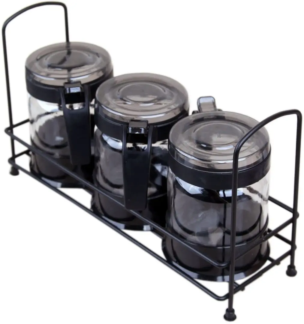 Set recipiente pentru condimente Hane HN-2515 (Black)