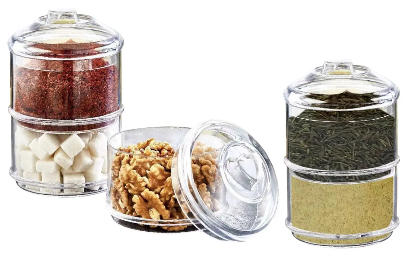Set recipiente pentru condimente Saglik SP214