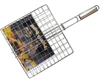 Plasă pentru grătar BBQ 37849 30х33 (Inox)