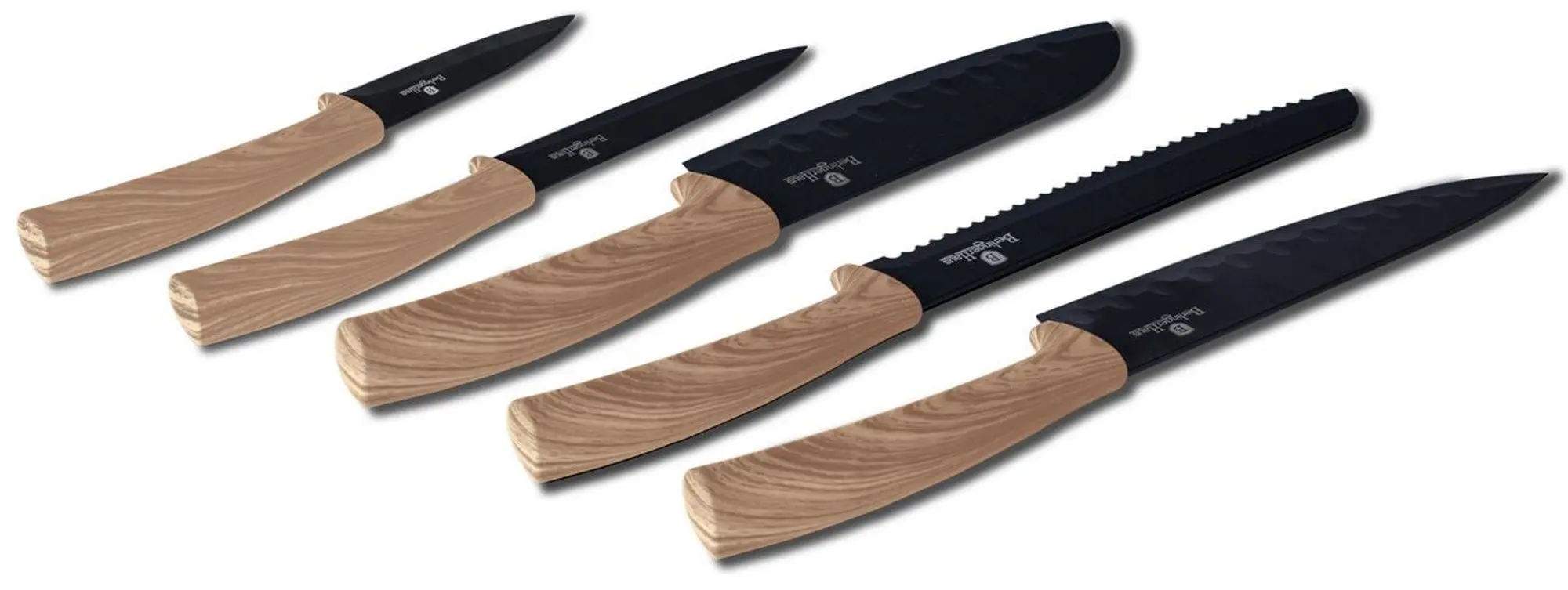 Набор ножей Berlinger Haus Ebony Maple BH-2309 (Light Forest) - 2