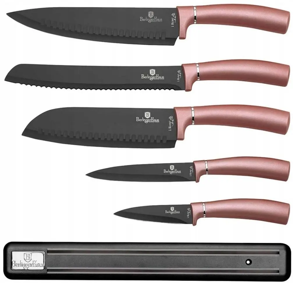 Набор ножей Berlinger Haus I-Rose BH 2538 (Black/Pink) - 2