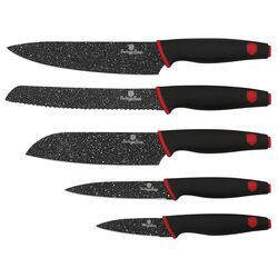 Набор ножей Berlinger Haus Stone Touch BH 2371 (Black/Red)