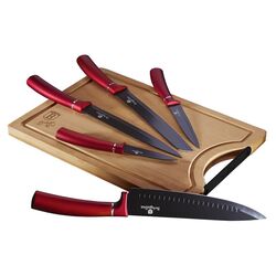 Set de cutite + tocator Berlinger Haus BH 2552 (Burgundy)