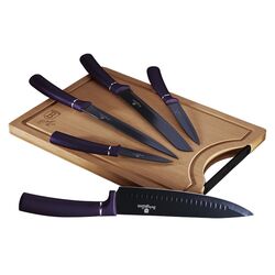 Набор ножей + разделочная доска Berlinger Haus Eclipse BH 2683 (Purple)